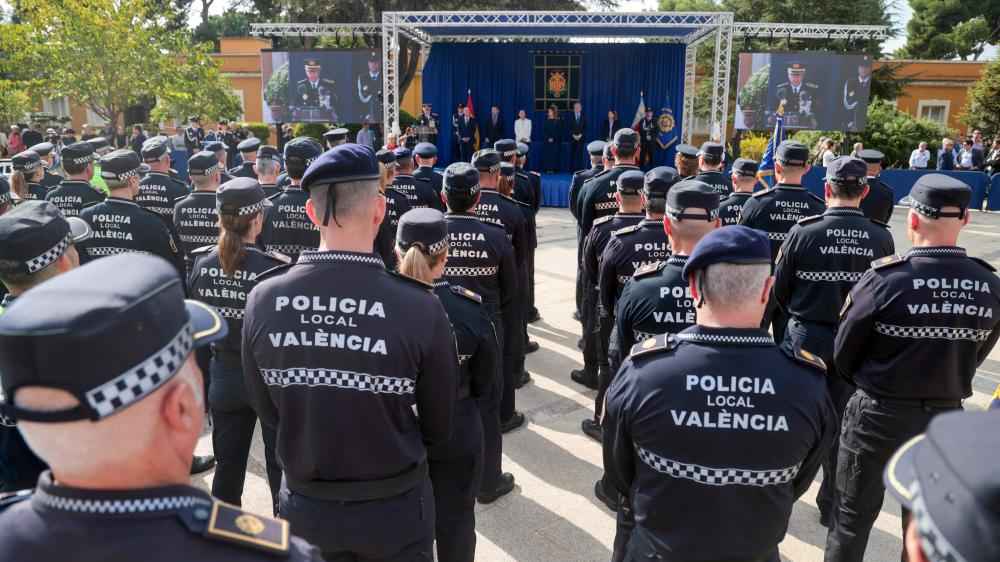 València reconocerá a 157 policías locales y 18 profesionales de distintas instituciones en el Día de la Policía Local