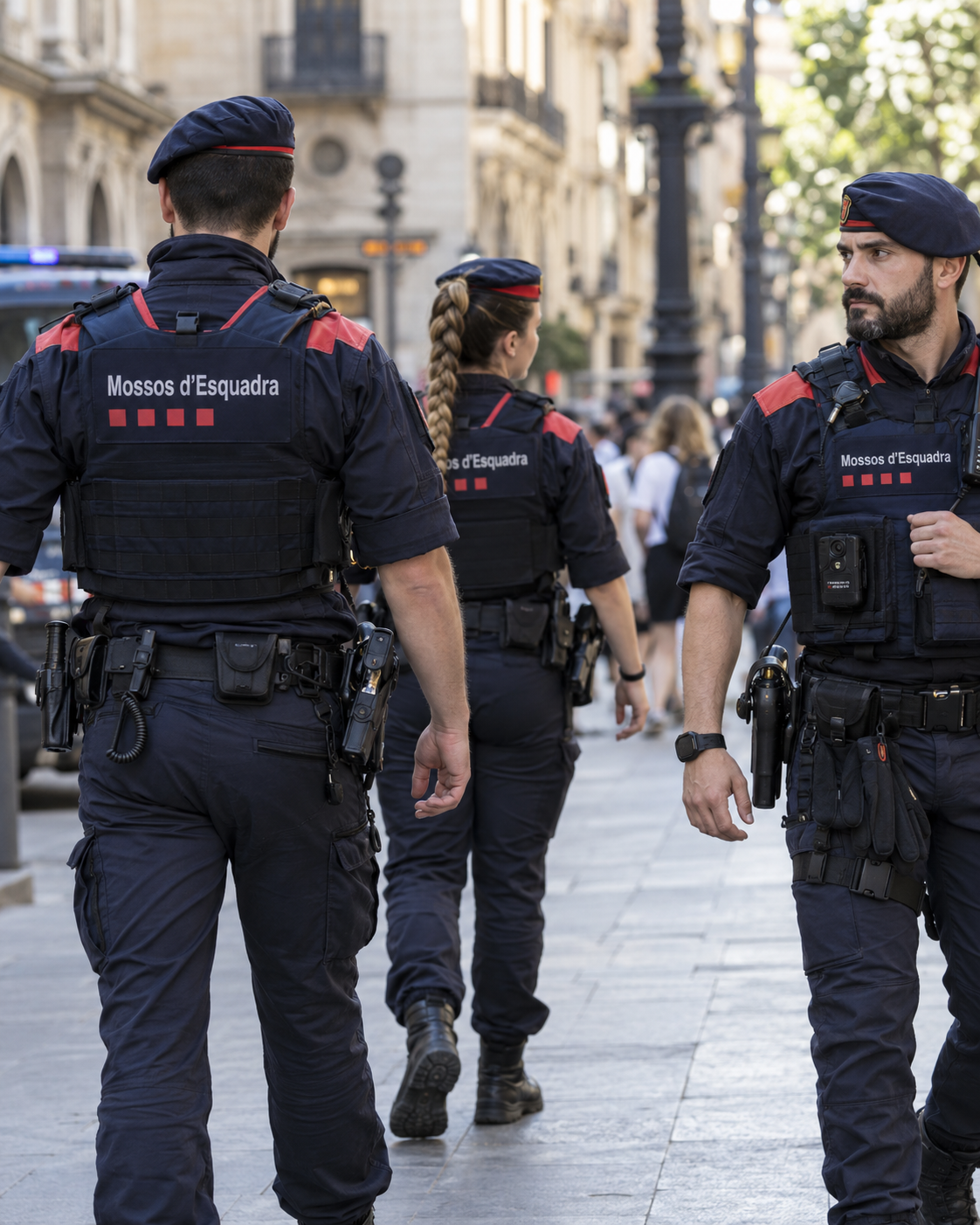 Los Mossos d’Esquadra detienen a cuatro hombres en Sabadell e intervienen dos armas de fuego