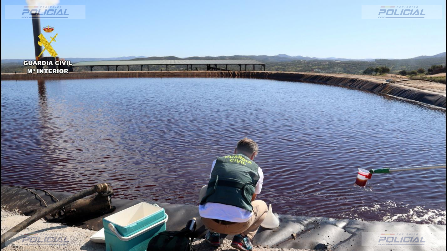 La Guardia Civil investiga a tres personas y una empresa por vertidos contaminantes que alcanzaron el pantano del Chanza en Huelva