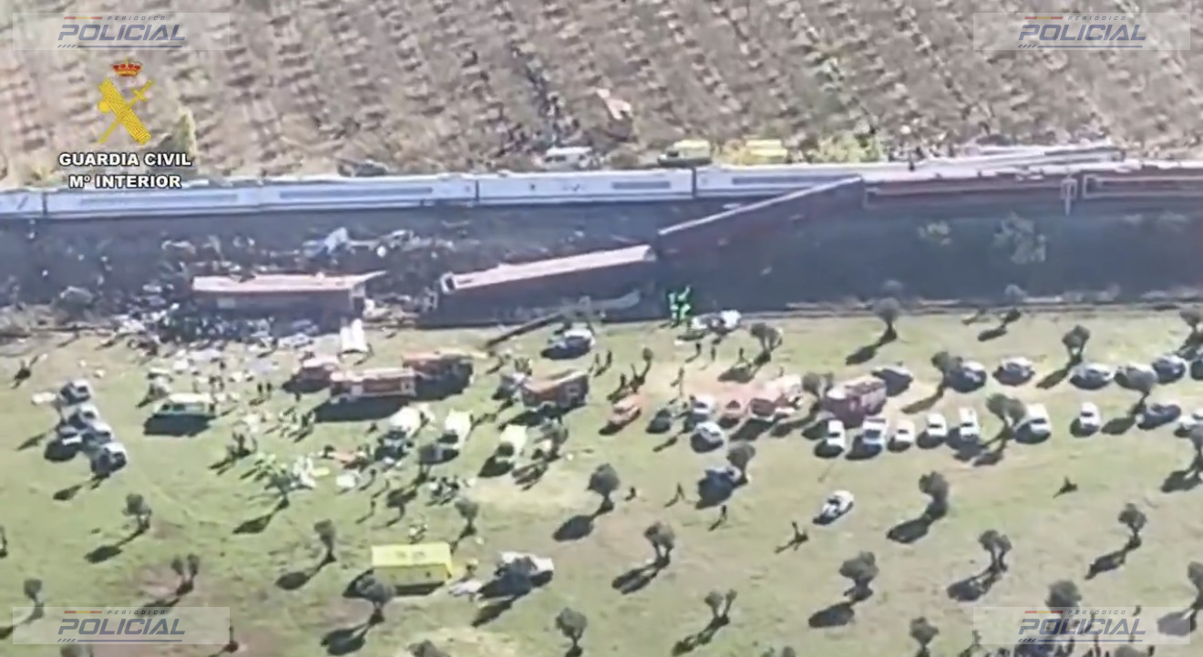 La Guardia Civil despliega unidades especializadas y habilita cuatro oficinas para familiares tras el accidente ferroviario de Toledo