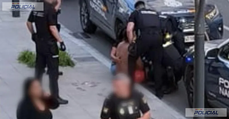 La rápida intervención policial evita una tragedia tras una grave agresión con arma blanca en Almería