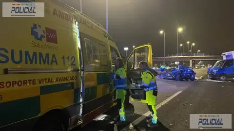 Tres agentes resultan heridos leves tras un accidente entre un vehículo de la Policía Nacional y el coche de un policía local en Torrejón de Ardoz