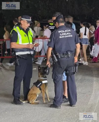 La Policía Local de Marbella levanta 59 actas por drogas durante la Feria de San Bernabé