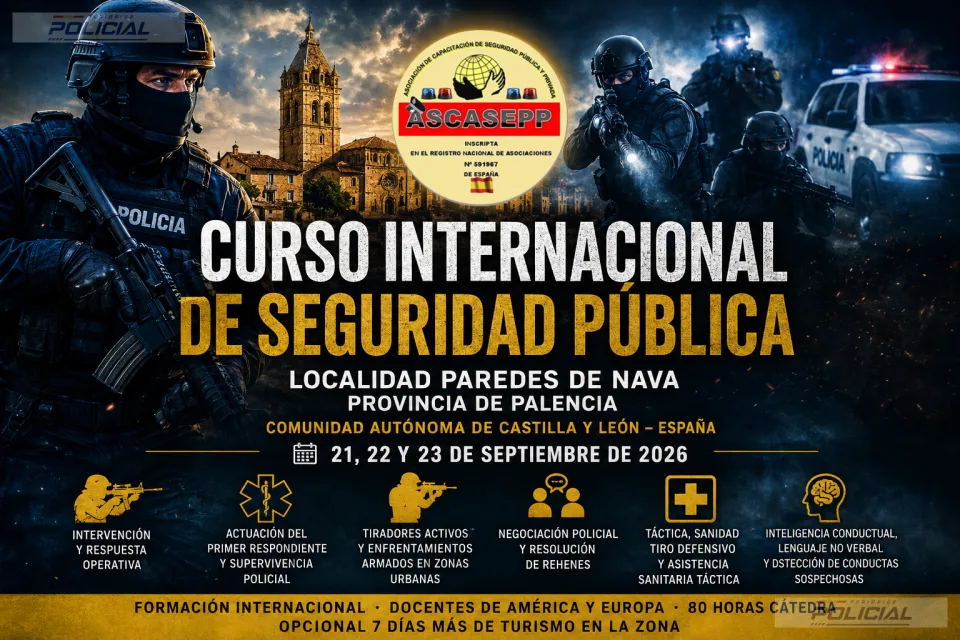 Paredes de Nava acogerá en septiembre un curso internacional de seguridad pública con instructores de América y Europa