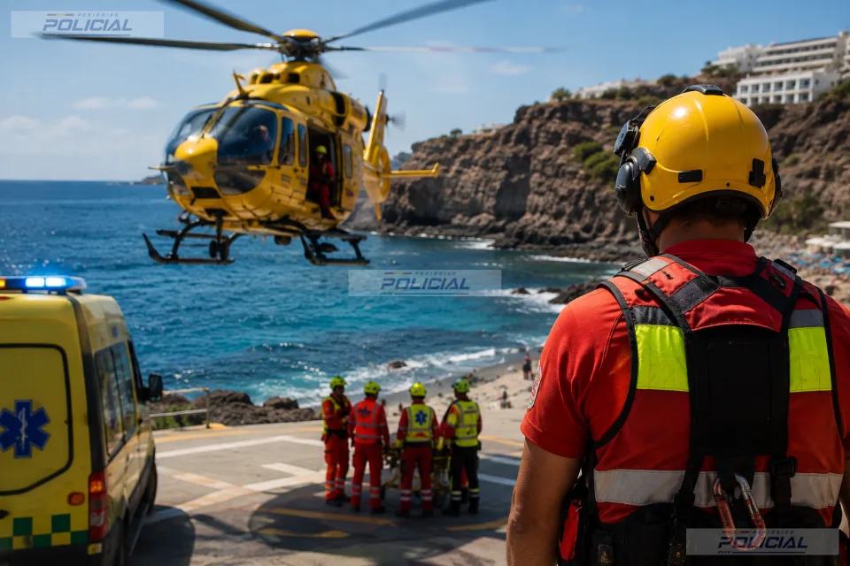 Fallece un menor de unos 14 años con signos de ahogamiento en la costa de Gran Canaria