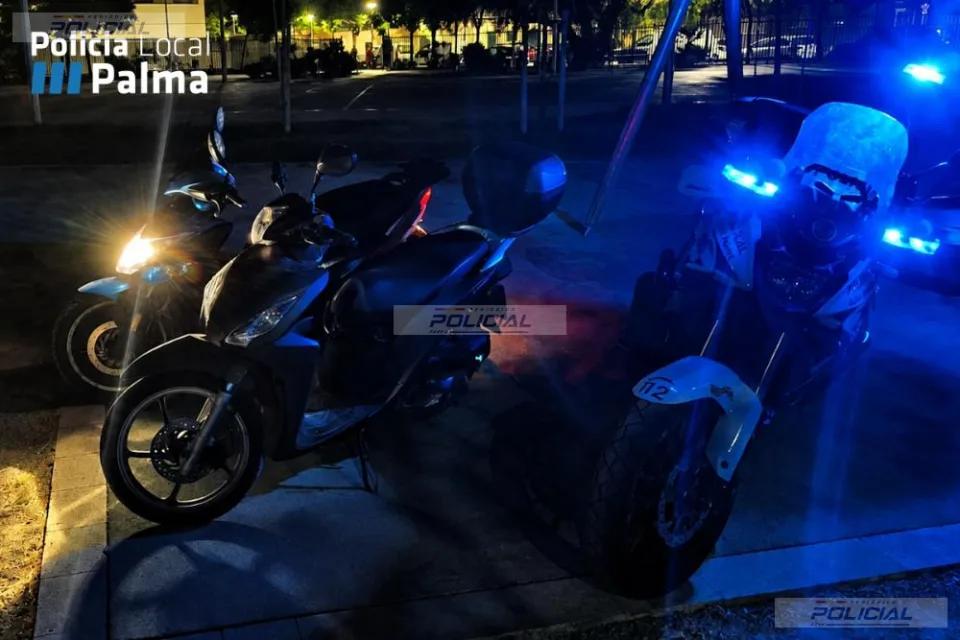La Policía Local de Palma intercepta a dos menores con motocicletas robadas tras huir de una patrulla en Son Gotleu