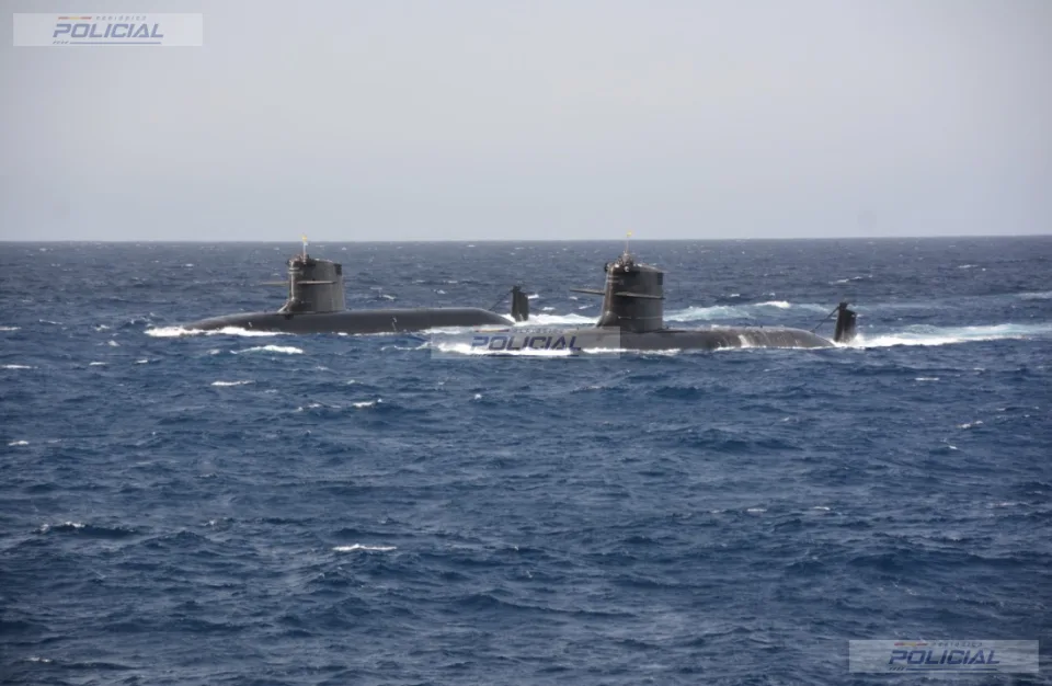 El S-81 ‘Isaac Peral’ y el S-82 ‘Narciso Monturiol’ navegan simultáneamente frente a Cartagena en un nuevo hito del programa S-80