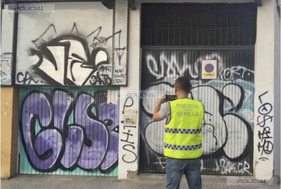 Condenado el autor de numerosas pintadas vandálicas en edificios históricos de Sevilla tras una investigación de la Policía Local