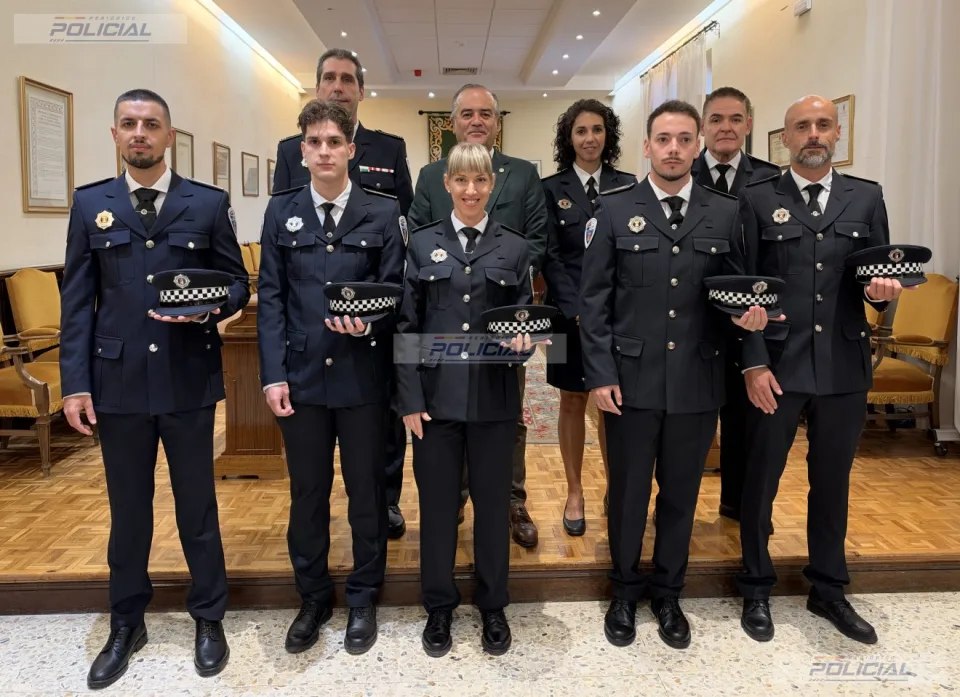 Cinco nuevos agentes se incorporan de forma definitiva a la Policía Local de Talavera