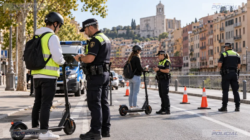 La Policía Municipal de Girona intensifica los controles sobre los vehículos de movilidad personal