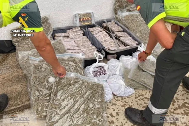 La Guardia Civil detiene a tres hombres e interviene más de 35 kilos de droga en la N-630 en Cáceres